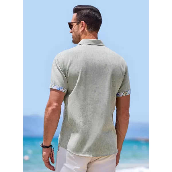 JMIERR Men‘s Shirts Short Sleeve Summer Button Down Casual Beach Hawaiian Shirt with Pocket