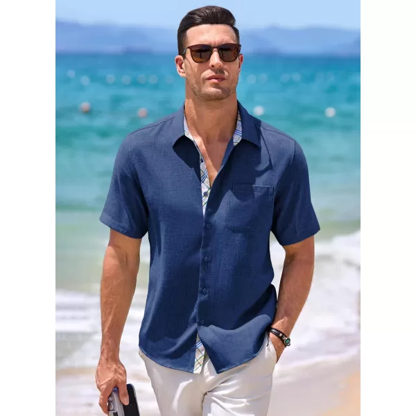 JMIERR Men‘s Shirts Short Sleeve Summer Button Down Casual Beach Hawaiian Shirt with Pocket