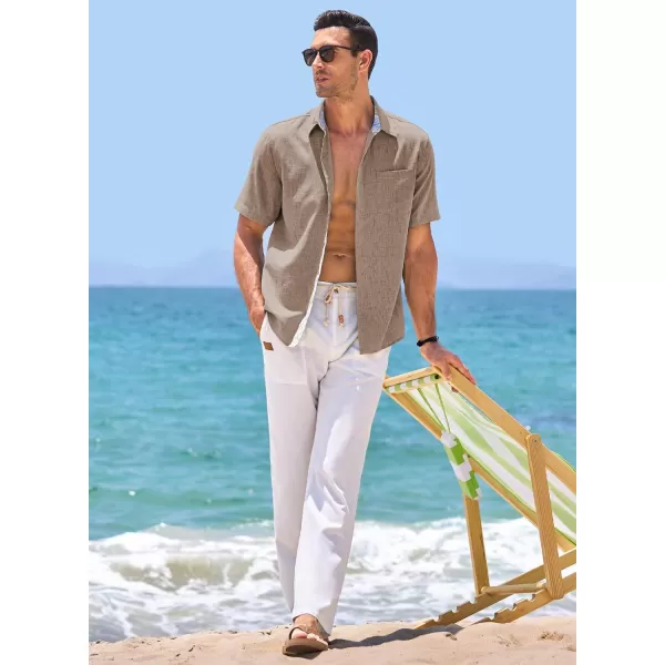 JMIERR Men‘s Shirts Short Sleeve Summer Button Down Casual Beach Hawaiian Shirt with Pocket
