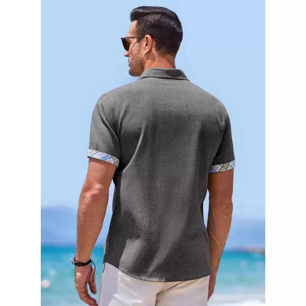 JMIERR Men‘s Shirts Short Sleeve Summer Button Down Casual Beach Hawaiian Shirt with Pocket