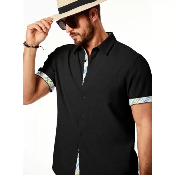 JMIERR Men‘s Shirts Short Sleeve Summer Button Down Casual Beach Hawaiian Shirt with Pocket