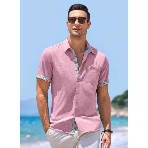 JMIERR Men‘s Shirts Short Sleeve Summer Button Down Casual Beach Hawaiian Shirt with Pocket
