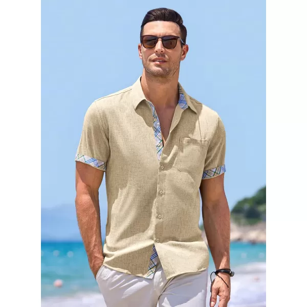 JMIERR Men‘s Shirts Short Sleeve Summer Button Down Casual Beach Hawaiian Shirt with Pocket