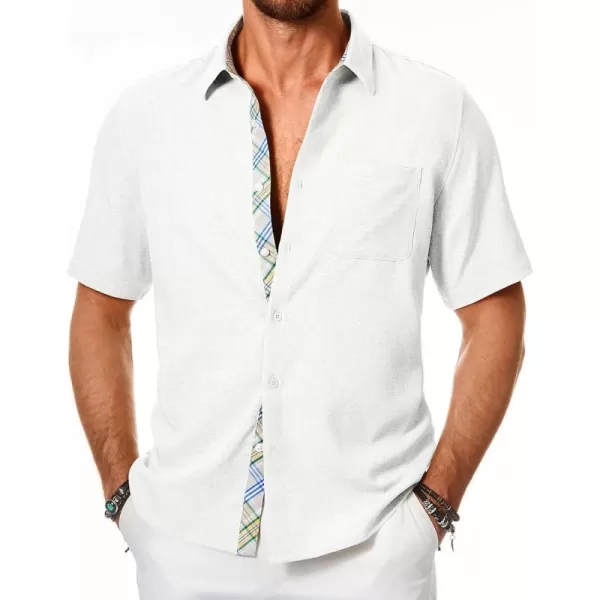 JMIERR Men‘s Shirts Short Sleeve Summer Button Down Casual Beach Hawaiian Shirt with Pocket