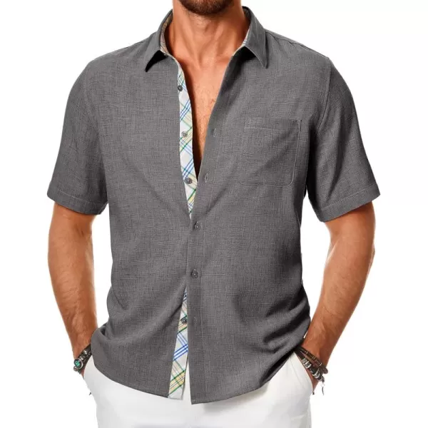 JMIERR Men‘s Shirts Short Sleeve Summer Button Down Casual Beach Hawaiian Shirt with Pocket