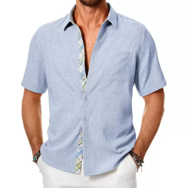 JMIERR Men‘s Shirts Short Sleeve Summer Button Down Casual Beach Hawaiian Shirt with Pocket