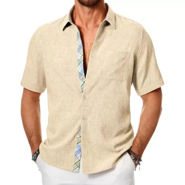 JMIERR Men‘s Shirts Short Sleeve Summer Button Down Casual Beach Hawaiian Shirt with Pocket