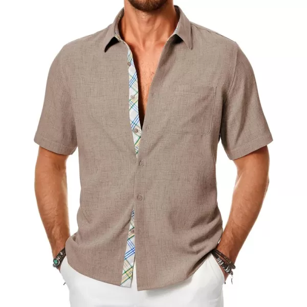 JMIERR Men‘s Shirts Short Sleeve Summer Button Down Casual Beach Hawaiian Shirt with Pocket