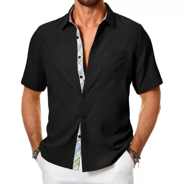 JMIERR Men‘s Shirts Short Sleeve Summer Button Down Casual Beach Hawaiian Shirt with Pocket