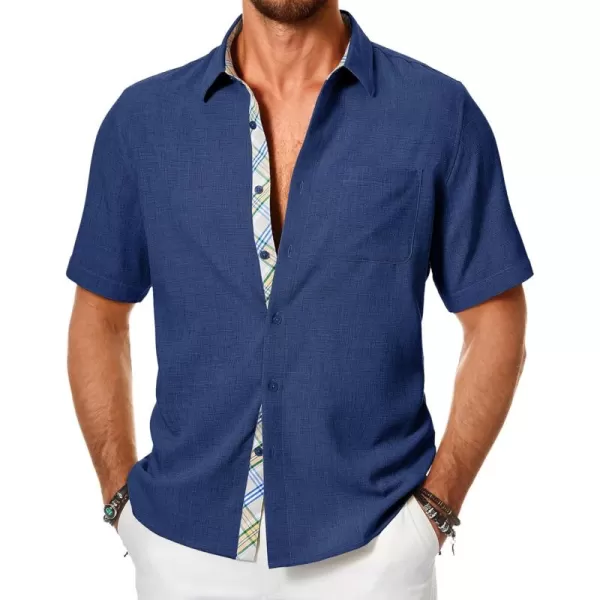 JMIERR Men‘s Shirts Short Sleeve Summer Button Down Casual Beach Hawaiian Shirt with Pocket