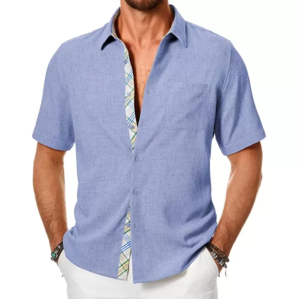 JMIERR Men‘s Shirts Short Sleeve Summer Button Down Casual Beach Hawaiian Shirt with Pocket