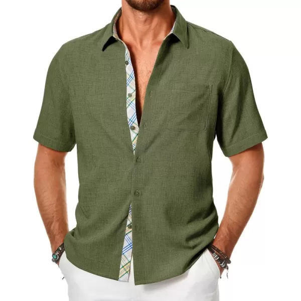 JMIERR Men‘s Shirts Short Sleeve Summer Button Down Casual Beach Hawaiian Shirt with Pocket