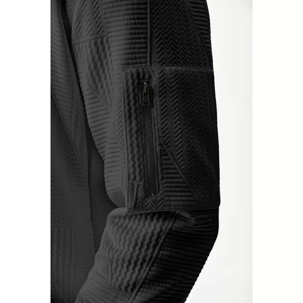 JMIERR Mens Casual Jacquard Bomber Jackets Color-Block Lightweight Varsity Jacket Fashion Zipper Coat with Pockets