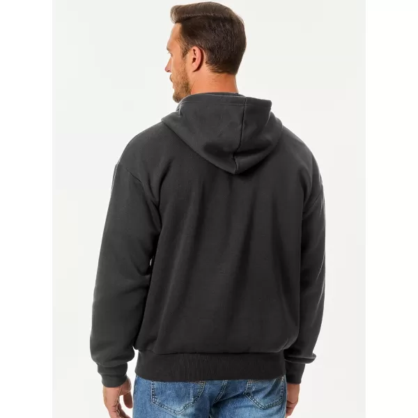 JMIERR Mens Full Zip Casual Cotton Hooded Fleece Drawstring Hoodies Pullover Sweatshirts Casual Long Sleeve Shirts