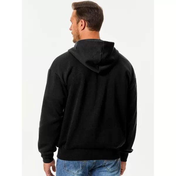 JMIERR Mens Full Zip Casual Cotton Hooded Fleece Drawstring Hoodies Pullover Sweatshirts Casual Long Sleeve Shirts