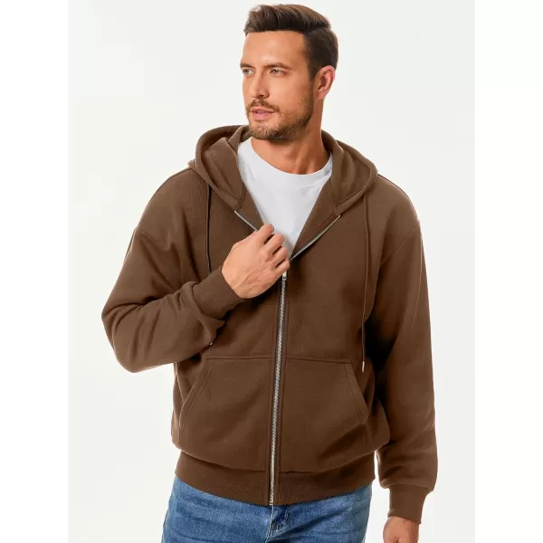 JMIERR Mens Full Zip Casual Cotton Hooded Fleece Drawstring Hoodies Pullover Sweatshirts Casual Long Sleeve Shirts