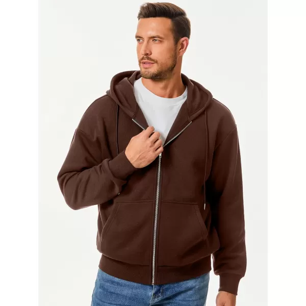 JMIERR Mens Full Zip Casual Cotton Hooded Fleece Drawstring Hoodies Pullover Sweatshirts Casual Long Sleeve Shirts