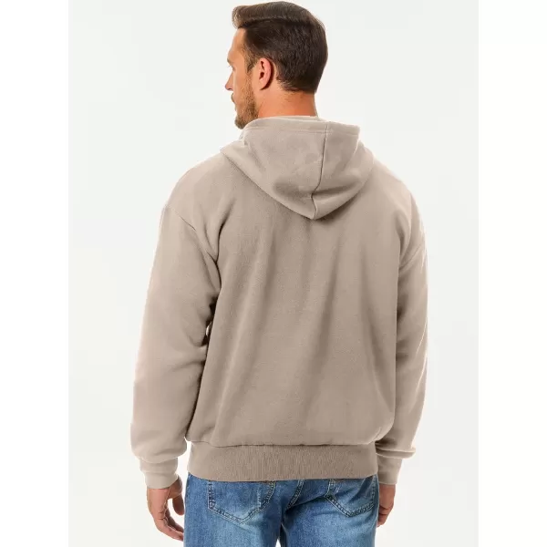 JMIERR Mens Full Zip Casual Cotton Hooded Fleece Drawstring Hoodies Pullover Sweatshirts Casual Long Sleeve Shirts