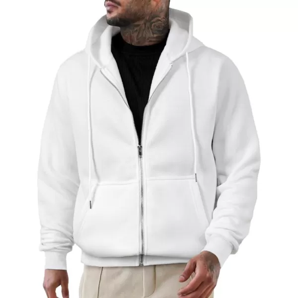 JMIERR Mens Full Zip Casual Cotton Hooded Fleece Drawstring Hoodies Pullover Sweatshirts Casual Long Sleeve Shirts