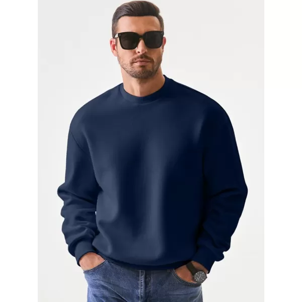 JMIERR Men's Casual Long Sleeves Crewneck Sweatshirts Cotton Pullover Sweatshirt for Men