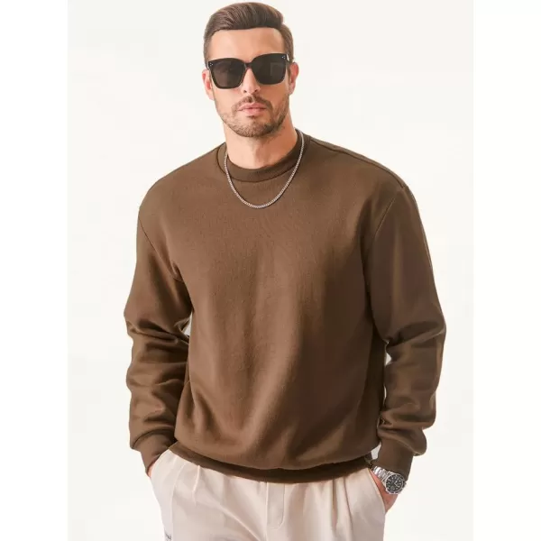 JMIERR Men's Casual Long Sleeves Crewneck Sweatshirts Cotton Pullover Sweatshirt for Men