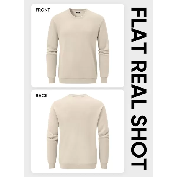 JMIERR Men's Casual Long Sleeves Crewneck Sweatshirts Cotton Pullover Sweatshirt for Men