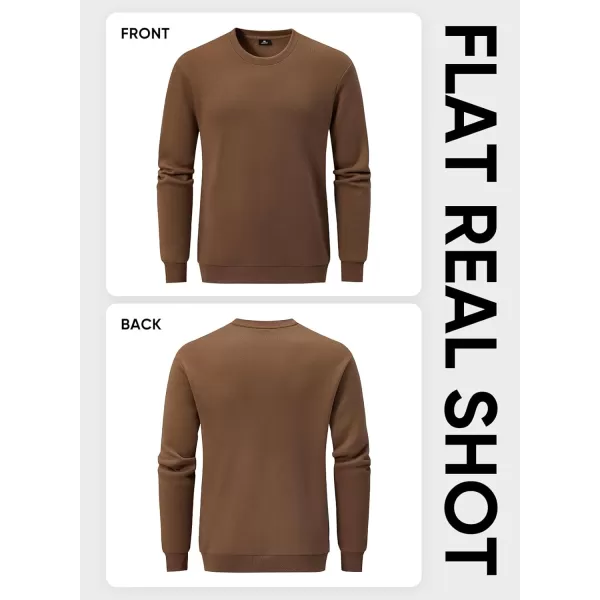 JMIERR Men's Casual Long Sleeves Crewneck Sweatshirts Cotton Pullover Sweatshirt for Men