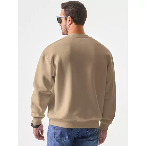 JMIERR Men's Casual Long Sleeves Crewneck Sweatshirts Cotton Pullover Sweatshirt for Men