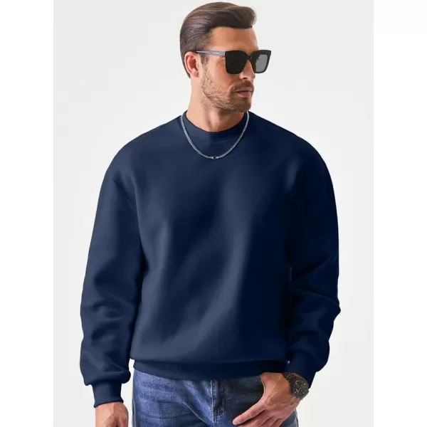 JMIERR Men's Casual Long Sleeves Crewneck Sweatshirts Cotton Pullover Sweatshirt for Men