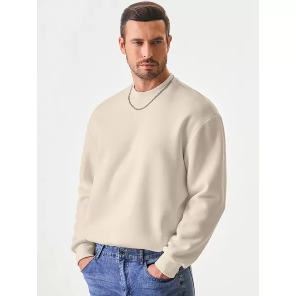 JMIERR Men's Casual Long Sleeves Crewneck Sweatshirts Cotton Pullover Sweatshirt for Men
