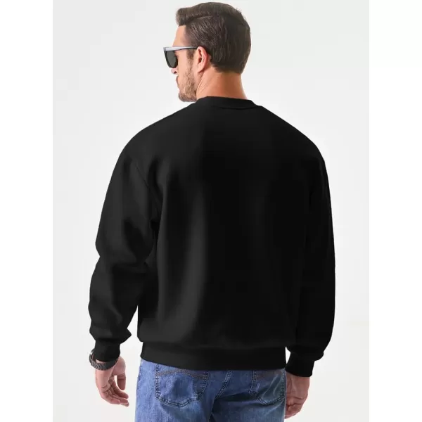 JMIERR Men's Casual Long Sleeves Crewneck Sweatshirts Cotton Pullover Sweatshirt for Men