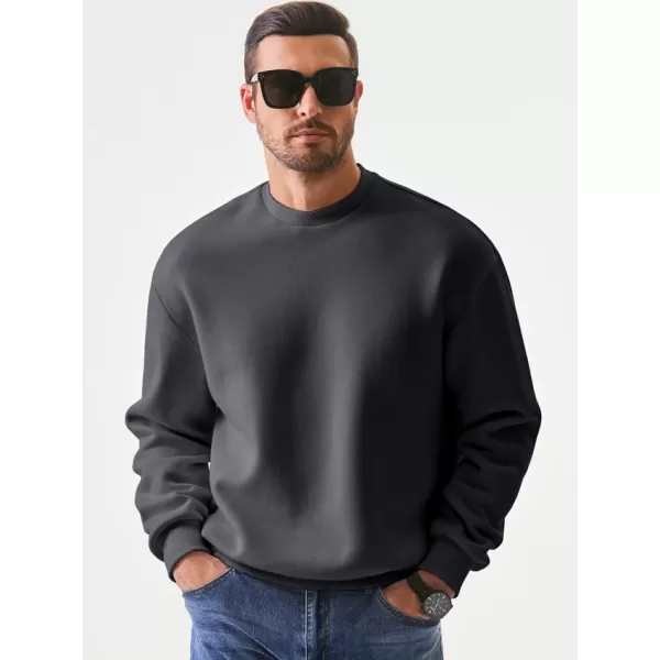 JMIERR Men's Casual Long Sleeves Crewneck Sweatshirts Cotton Pullover Sweatshirt for Men
