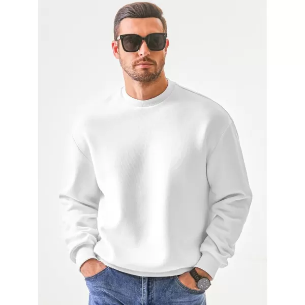 JMIERR Men's Casual Long Sleeves Crewneck Sweatshirts Cotton Pullover Sweatshirt for Men