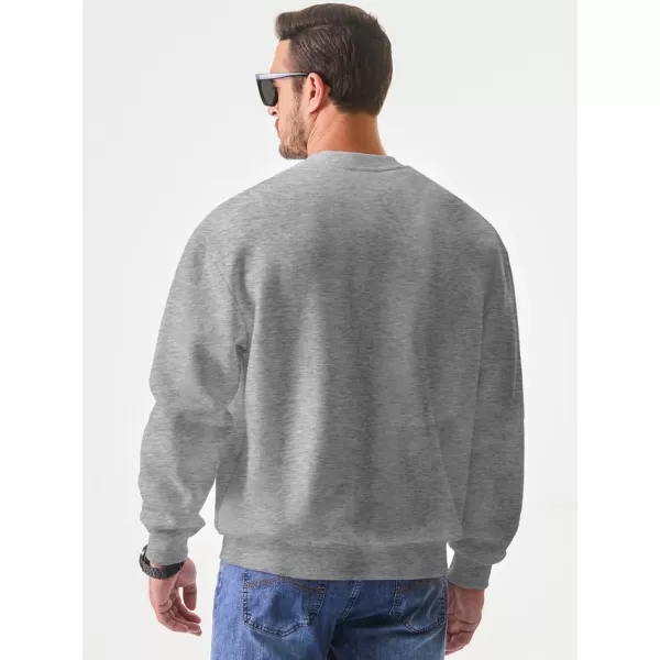 JMIERR Men's Casual Long Sleeves Crewneck Sweatshirts Cotton Pullover Sweatshirt for Men