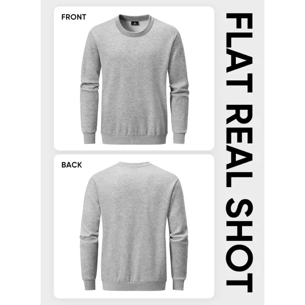 JMIERR Men's Casual Long Sleeves Crewneck Sweatshirts Cotton Pullover Sweatshirt for Men