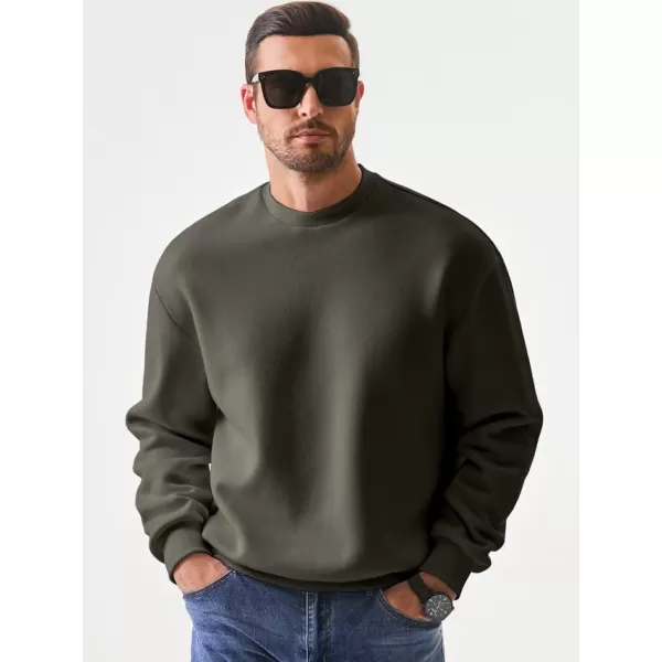 JMIERR Men's Casual Long Sleeves Crewneck Sweatshirts Cotton Pullover Sweatshirt for Men