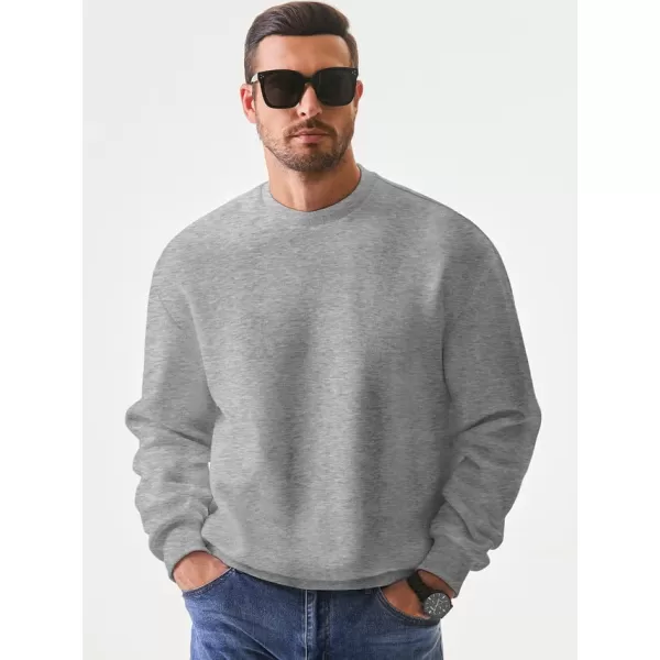 JMIERR Men's Casual Long Sleeves Crewneck Sweatshirts Cotton Pullover Sweatshirt for Men