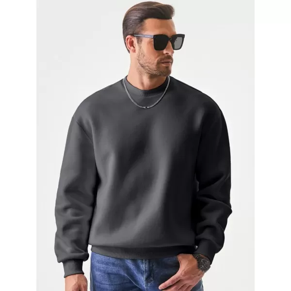 JMIERR Men's Casual Long Sleeves Crewneck Sweatshirts Cotton Pullover Sweatshirt for Men