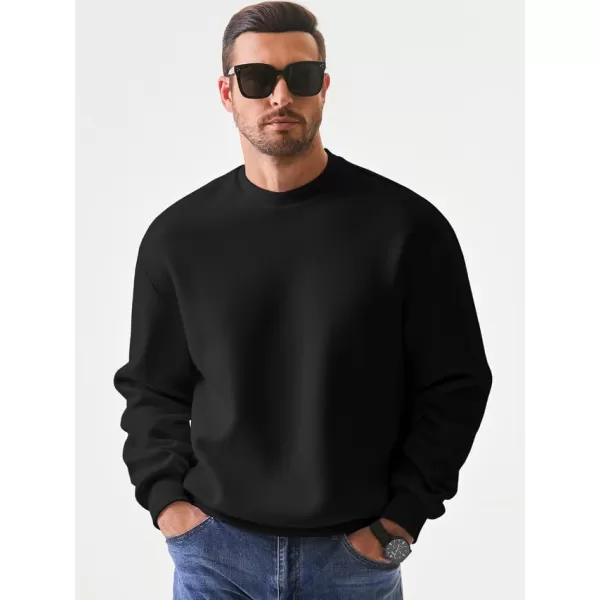 JMIERR Men's Casual Long Sleeves Crewneck Sweatshirts Cotton Pullover Sweatshirt for Men