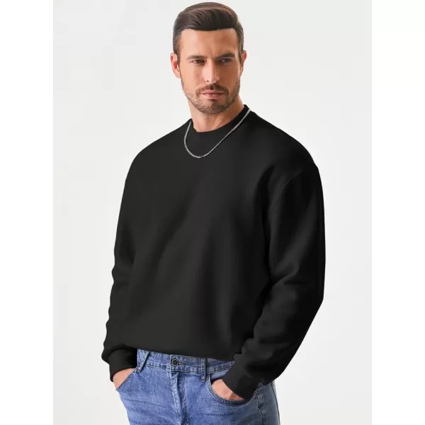 JMIERR Men's Casual Long Sleeves Crewneck Sweatshirts Cotton Pullover Sweatshirt for Men