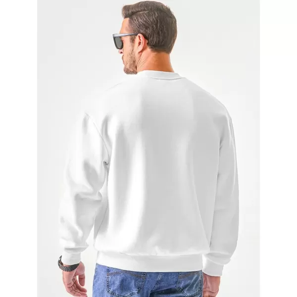 JMIERR Men's Casual Long Sleeves Crewneck Sweatshirts Cotton Pullover Sweatshirt for Men