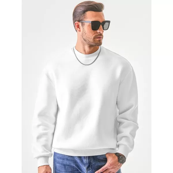 JMIERR Men's Casual Long Sleeves Crewneck Sweatshirts Cotton Pullover Sweatshirt for Men