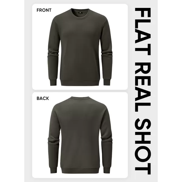 JMIERR Men's Casual Long Sleeves Crewneck Sweatshirts Cotton Pullover Sweatshirt for Men