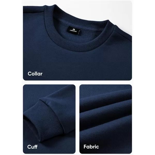 JMIERR Men's Casual Long Sleeves Crewneck Sweatshirts Cotton Pullover Sweatshirt for Men