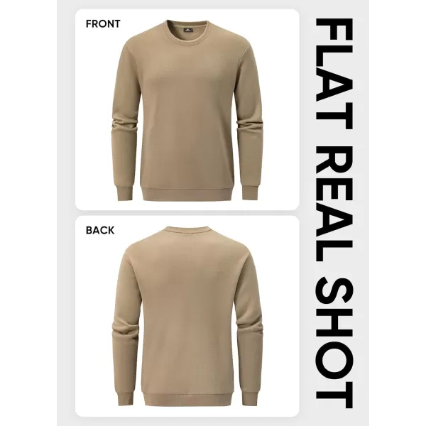 JMIERR Men's Casual Long Sleeves Crewneck Sweatshirts Cotton Pullover Sweatshirt for Men