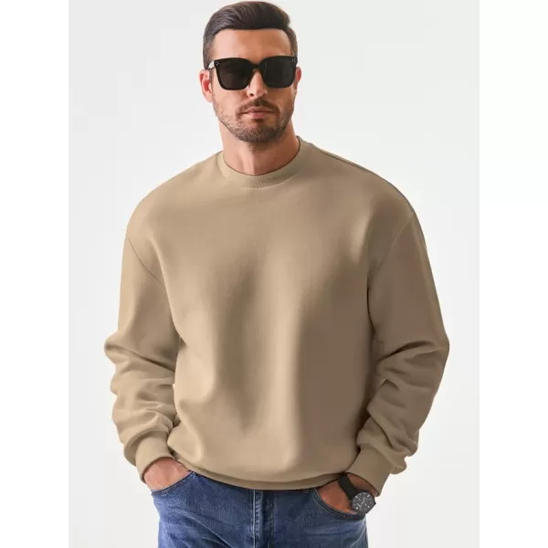 JMIERR Men's Casual Long Sleeves Crewneck Sweatshirts Cotton Pullover Sweatshirt for Men