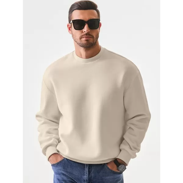 JMIERR Men's Casual Long Sleeves Crewneck Sweatshirts Cotton Pullover Sweatshirt for Men
