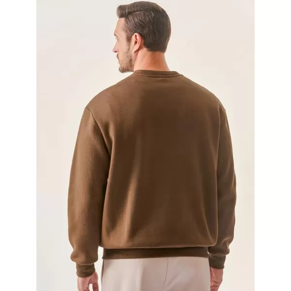 JMIERR Men's Casual Long Sleeves Crewneck Sweatshirts Cotton Pullover Sweatshirt for Men