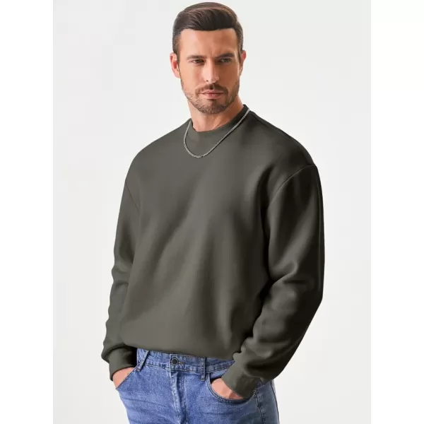JMIERR Men's Casual Long Sleeves Crewneck Sweatshirts Cotton Pullover Sweatshirt for Men