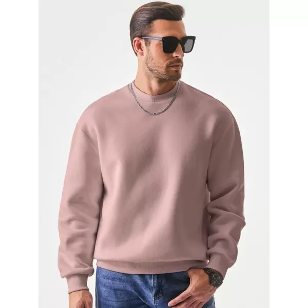 JMIERR Men's Casual Long Sleeves Crewneck Sweatshirts Cotton Pullover Sweatshirt for Men
